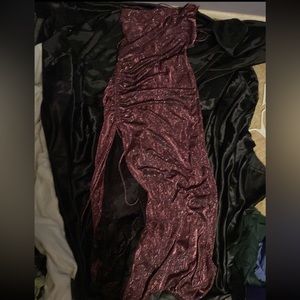 Its a prom dress that was only worn once.